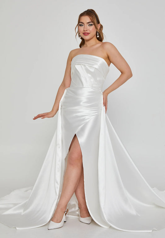 Strapless Maxi Polyester Regular Wedding Dress Unit Price: $575