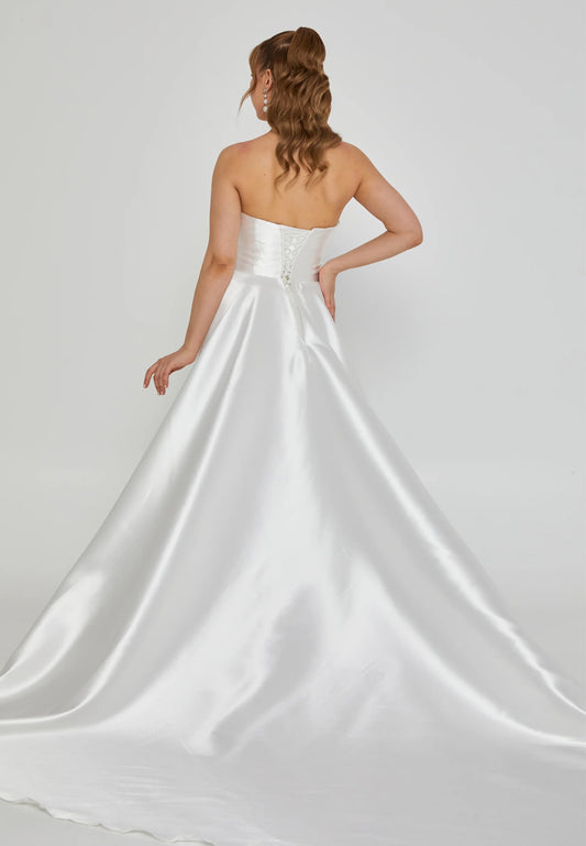 Strapless Maxi Polyester Regular Wedding Dress Unit Price: $575