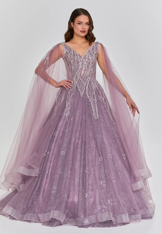 Sleeveless Maxi Tulle Regular Engagement Dress Unit Price: $270