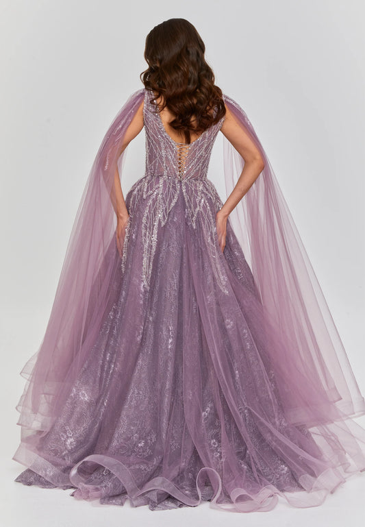 Sleeveless Maxi Tulle Regular Engagement Dress Unit Price: $270