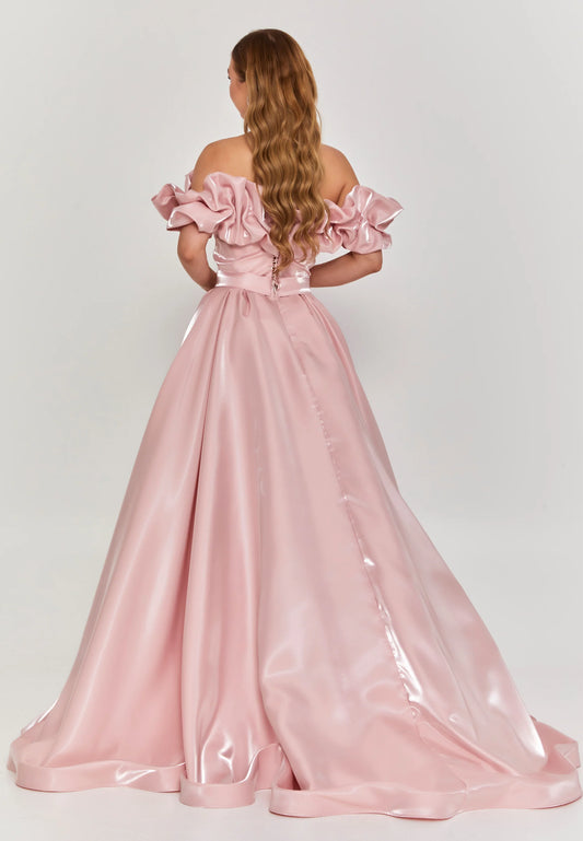 Off Shoulder Maxi Polyester Regular Engagement Dress Unit Price: $270