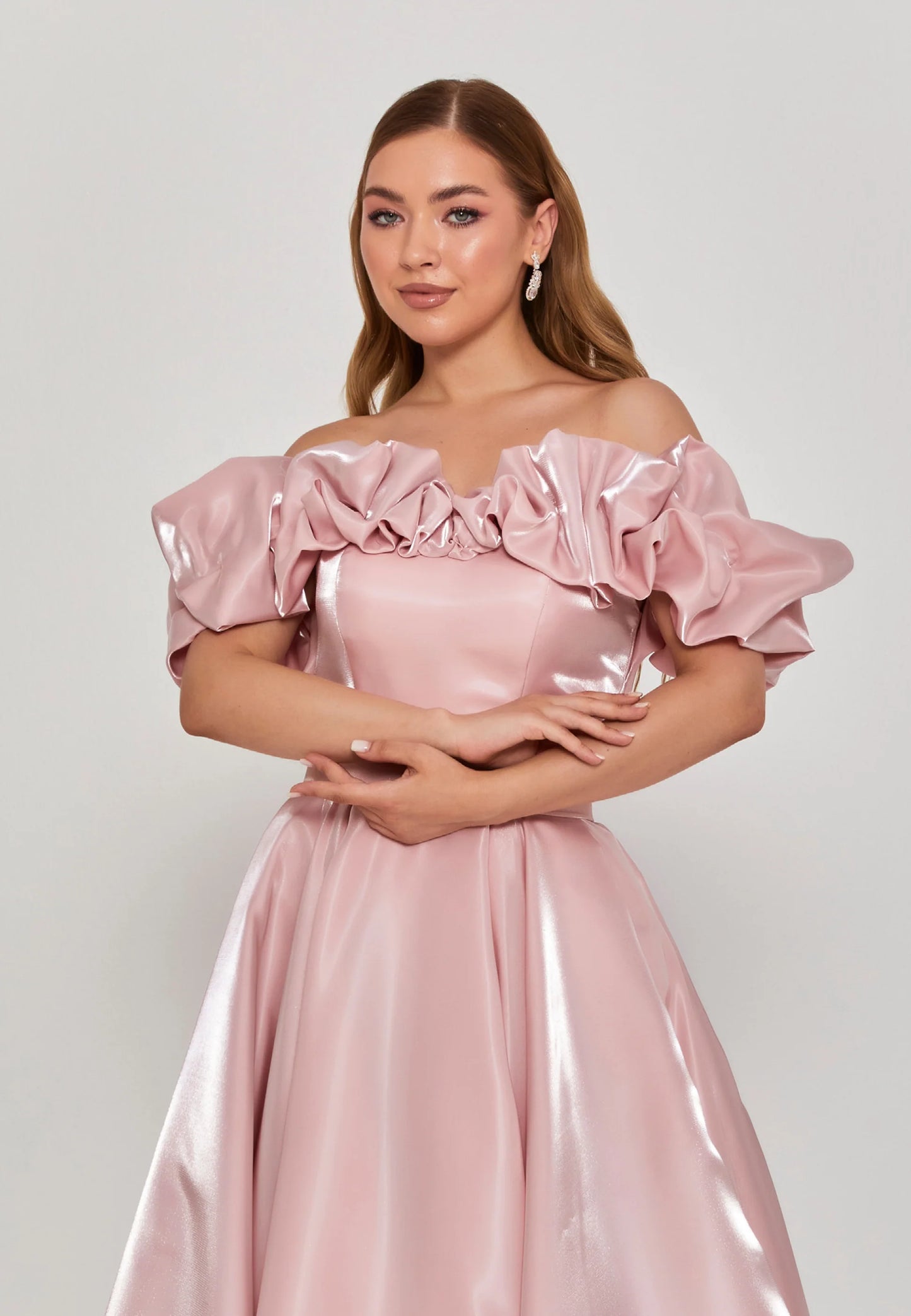 Off Shoulder Maxi Polyester Regular Engagement Dress Unit Price: $270