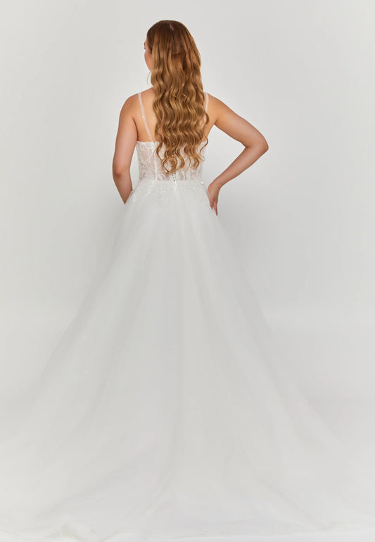 Sleeveless Maxi Tulle Regular Wedding Dress Unit Price: $250