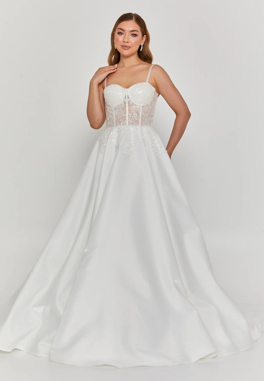 Sleeveless Maxi Polyester Regular Wedding Dress Unit Price: $250