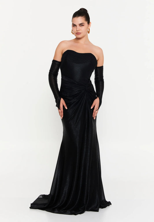 Off Shoulder Maxi Chiffon Mermaid Regular Wedding Guest Dress Unit Price: $125