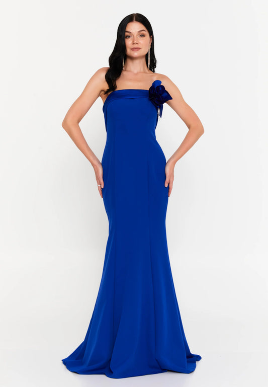 Strapless Maxi Viscose Mermaid Regular Wedding Guest Dress Unit Price: $50
