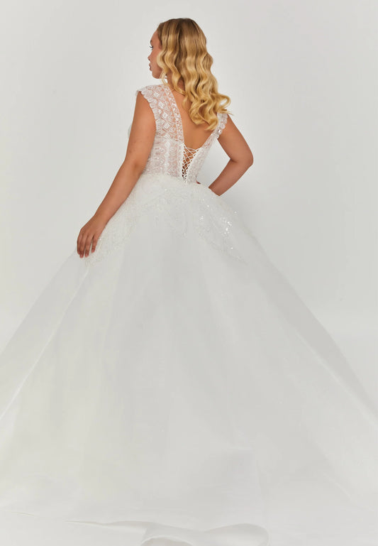 Sleeveless Maxi Tulle Regular Wedding Dress Unit Price: $405