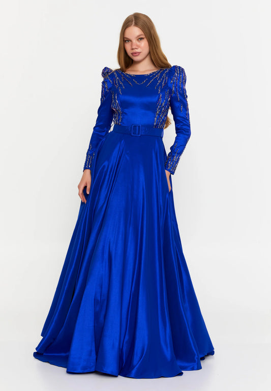 Long Sleeve Maxi Polyester A - Line Regular Wedding Guest Dress Unit Price: $63