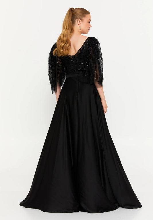 Sleeveless Maxi Satin Column Regular Wedding Guest Dress Unit Price: $47