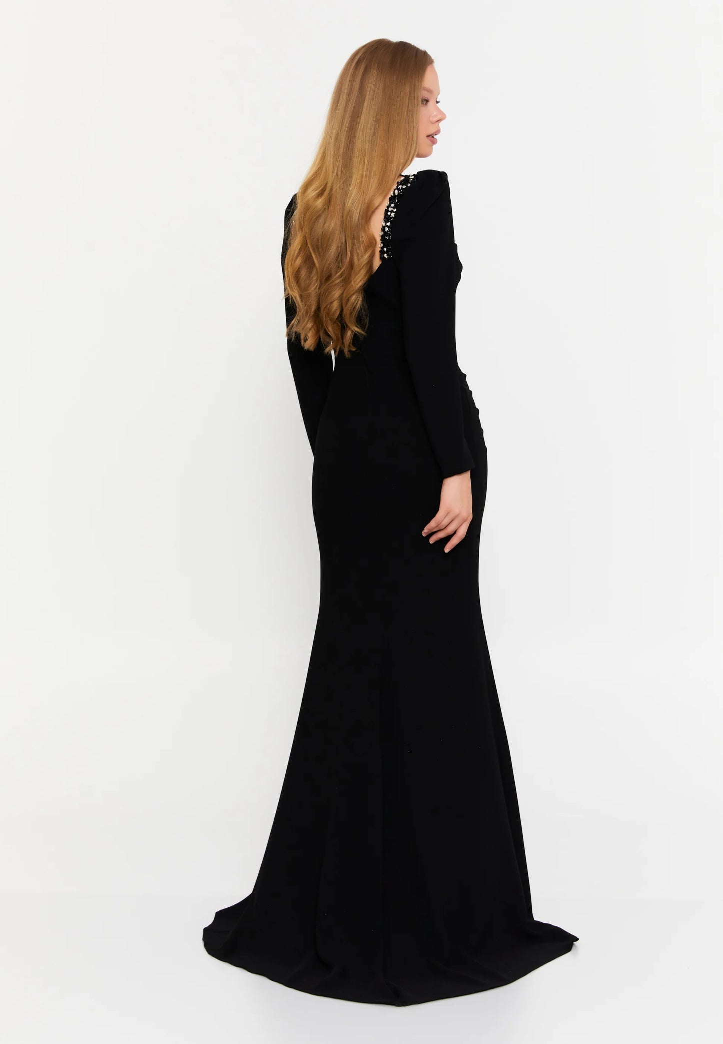 Long Sleeve Maxi Viscose Mermaid Regular Wedding Guest Dress Unit Price: $86