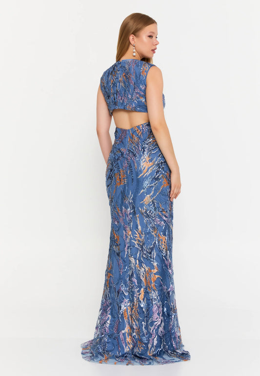 Sleeveless Maxi Tulle Mermaid Regular Wedding Guest Dress Unit Price: $100